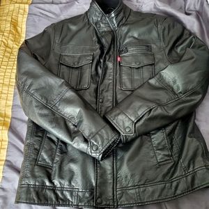 Levi leather jacket men